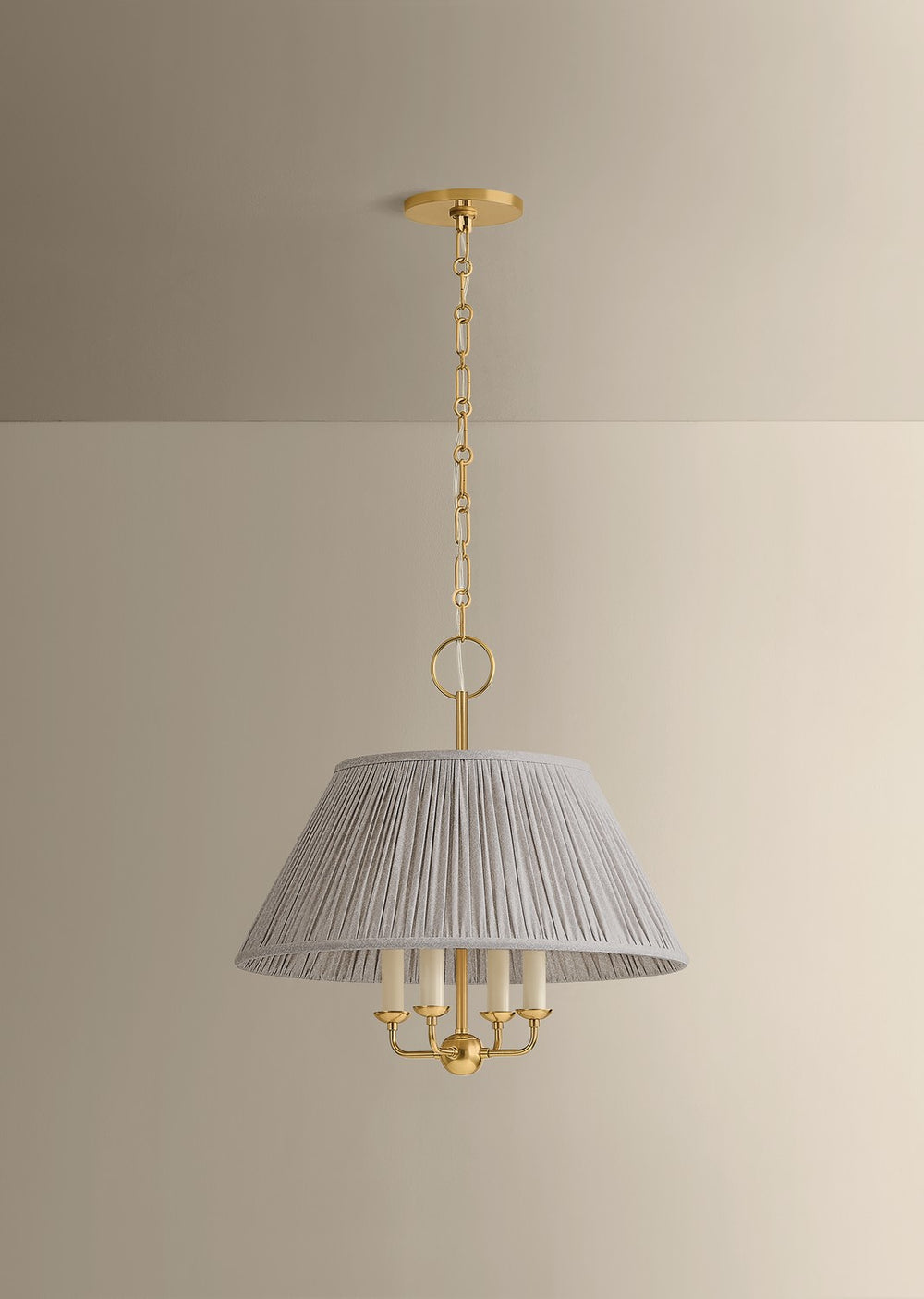 Mitzi - H1200804-AGB - Four Light Chandelier - Antonia - Aged Brass