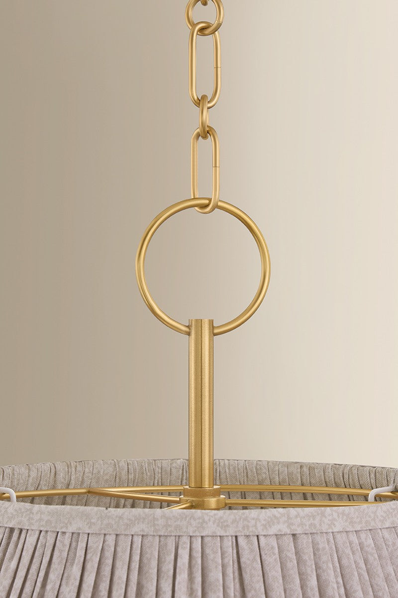 Mitzi - H1200804-AGB - Four Light Chandelier - Antonia - Aged Brass