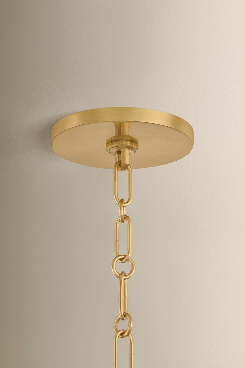 Mitzi - H1200804-AGB - Four Light Chandelier - Antonia - Aged Brass