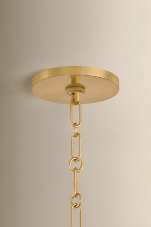 Mitzi - H1200804-AGB - Four Light Chandelier - Antonia - Aged Brass