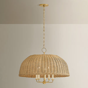 Mitzi - H859805-AGB - Five Light Chandelier - Arwen - Aged Brass