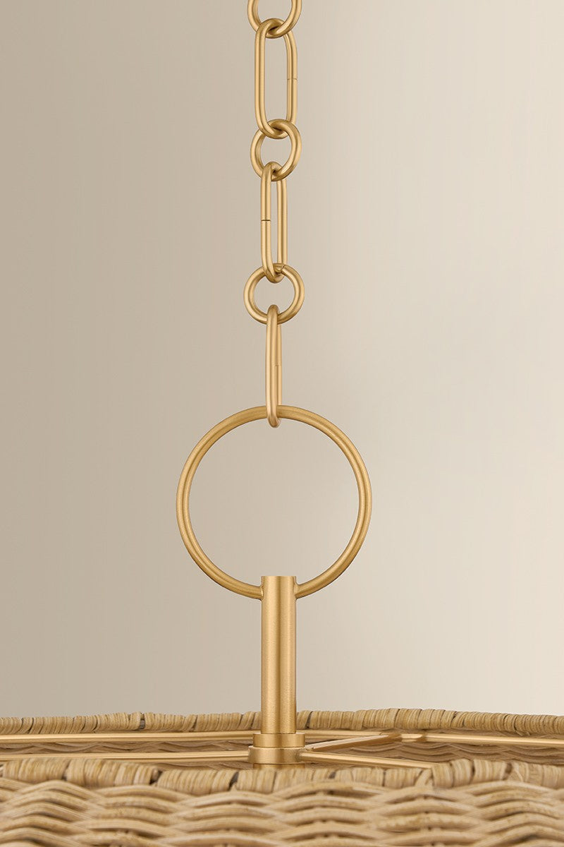 Mitzi - H859805-AGB - Five Light Chandelier - Arwen - Aged Brass