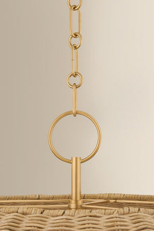 Mitzi - H859805-AGB - Five Light Chandelier - Arwen - Aged Brass
