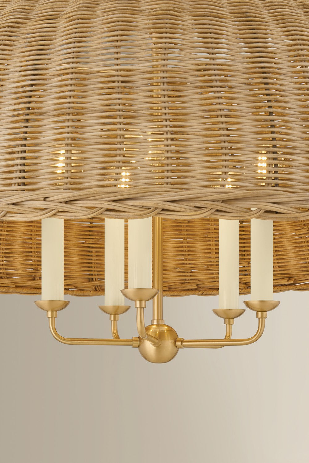 Mitzi - H859805-AGB - Five Light Chandelier - Arwen - Aged Brass