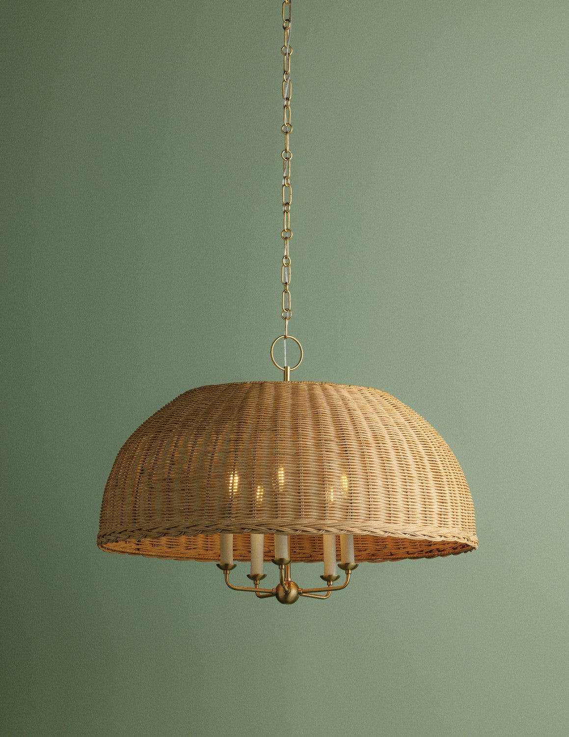 Mitzi - H859805-AGB - Five Light Chandelier - Arwen - Aged Brass