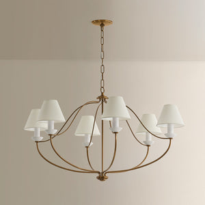 Mitzi - H1197806-PBR - Six Light Chandelier - Brinlea - Patina Brass