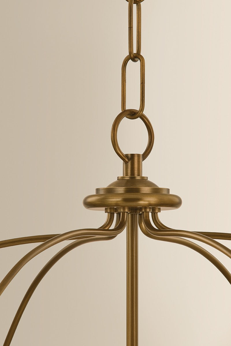 Mitzi - H1197806-PBR - Six Light Chandelier - Brinlea - Patina Brass
