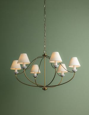 Mitzi - H1197806-PBR - Six Light Chandelier - Brinlea - Patina Brass