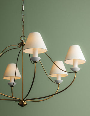 Mitzi - H1197806-PBR - Six Light Chandelier - Brinlea - Patina Brass