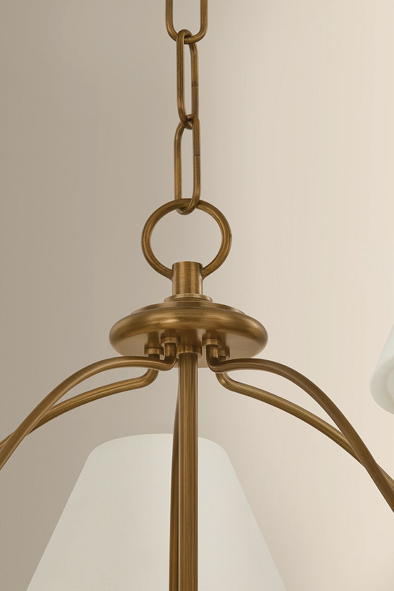 Mitzi - H1197805-PBR - Five Light Chandelier - Brinlea - Patina Brass