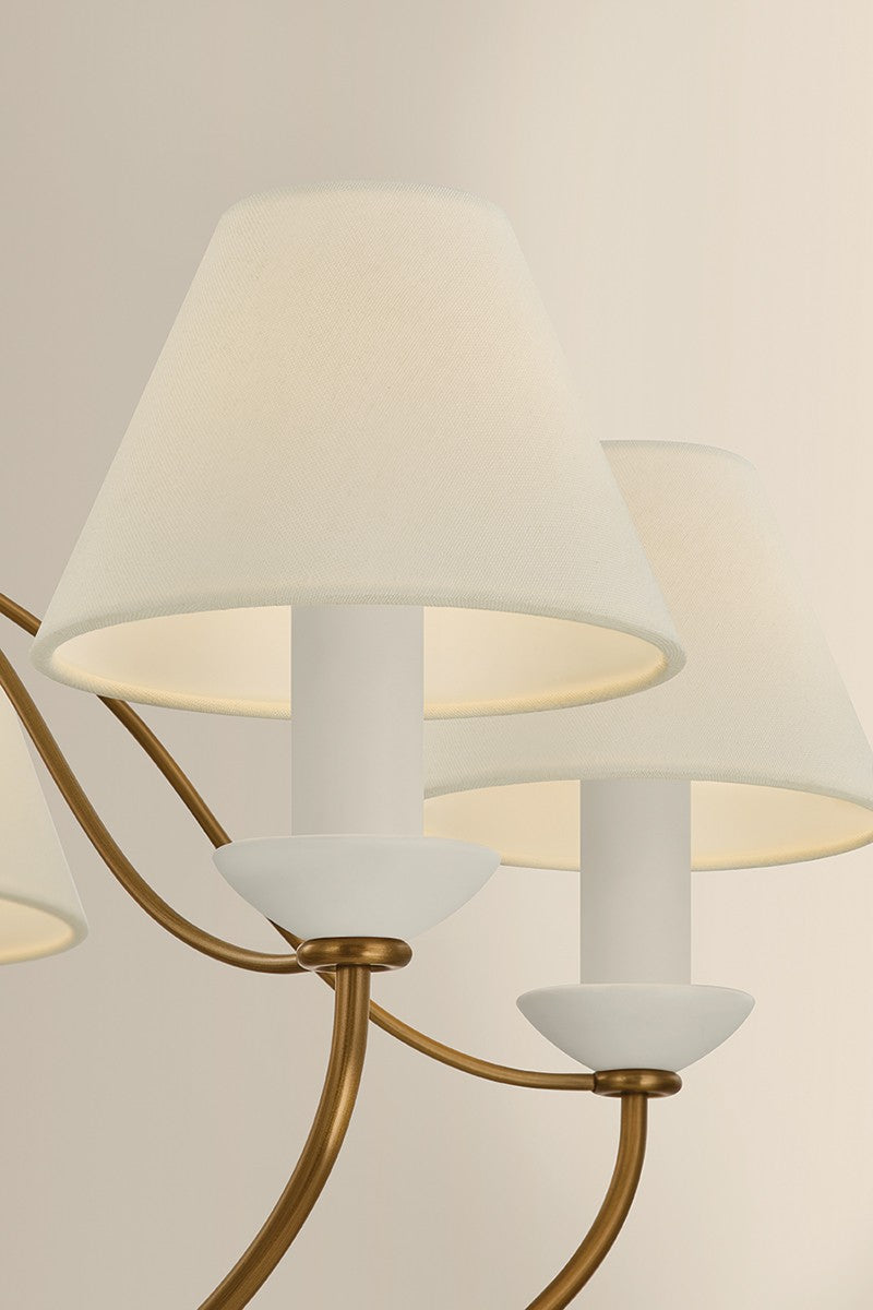 Mitzi - H1197805-PBR - Five Light Chandelier - Brinlea - Patina Brass