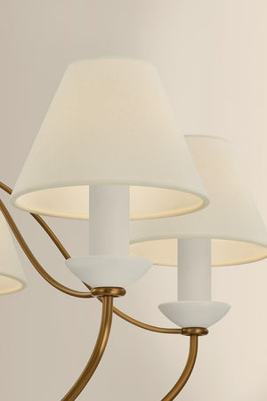 Mitzi - H1197805-PBR - Five Light Chandelier - Brinlea - Patina Brass