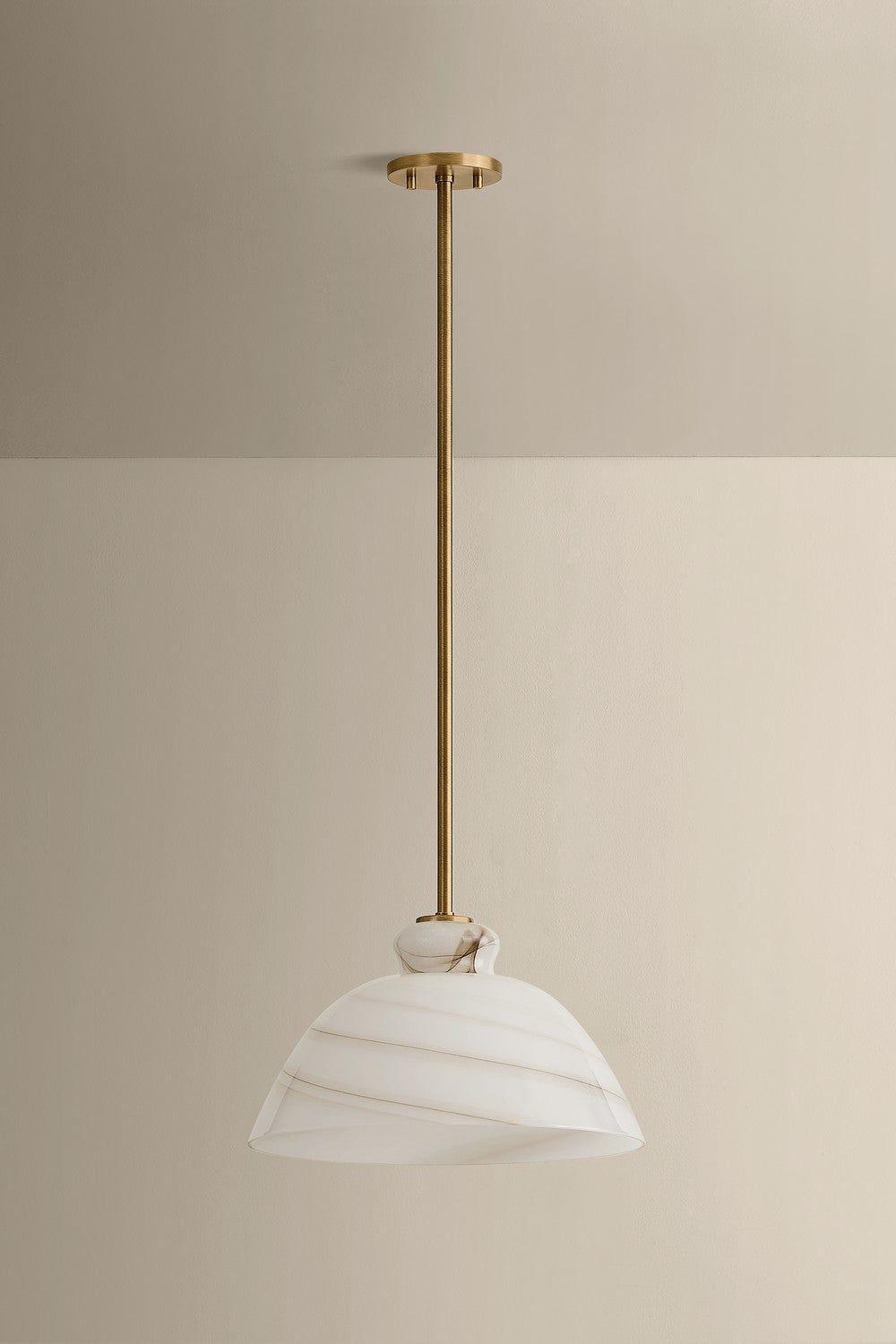 Mitzi - H1183701L-PBR - One Light Pendant - Dessi - Patina Brass