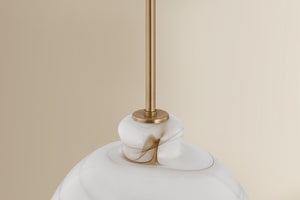 Mitzi - H1183701L-PBR - One Light Pendant - Dessi - Patina Brass