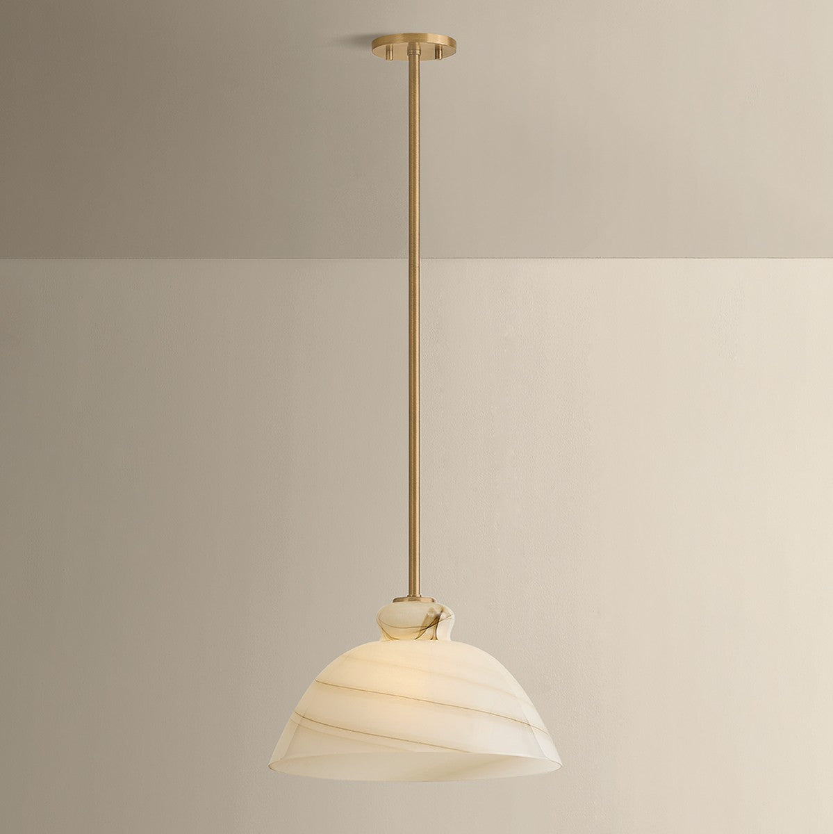 Mitzi - H1183701L-PBR - One Light Pendant - Dessi - Patina Brass
