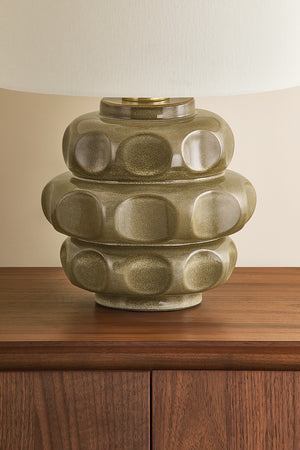 Mitzi - HL1202201-AGB/CML - One Light Table Lamp - Drew - Aged Brass