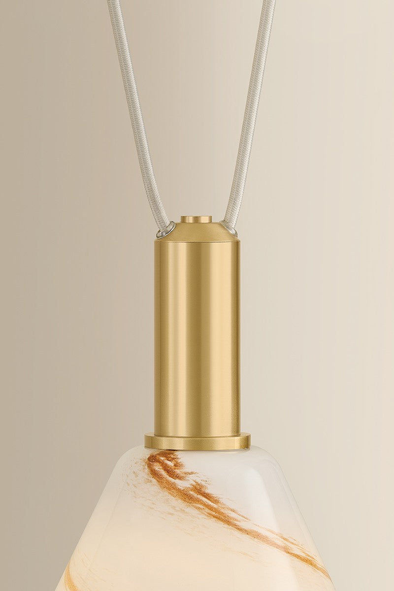 Mitzi - H1178902-AGB - Two Light Linear Pendant - Eileen - Aged Brass