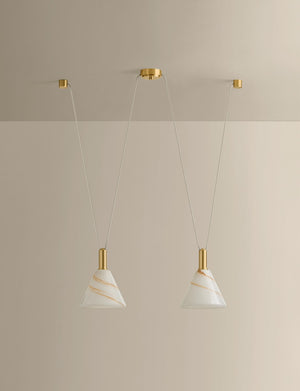 Mitzi - H1178902-AGB - Two Light Linear Pendant - Eileen - Aged Brass