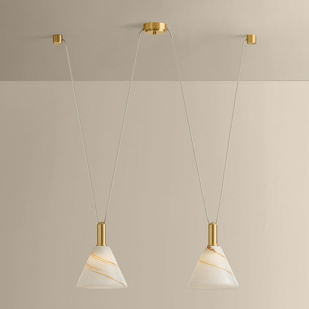 Mitzi - H1178902-AGB - Two Light Linear Pendant - Eileen - Aged Brass