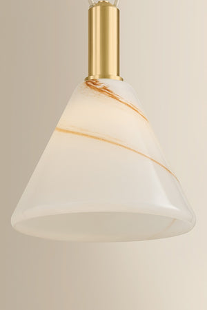 Mitzi - H1178803-AGB - Three Light Chandelier - Eileen - Aged Brass