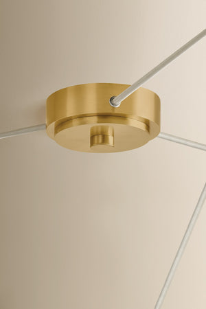 Mitzi - H1178803-AGB - Three Light Chandelier - Eileen - Aged Brass