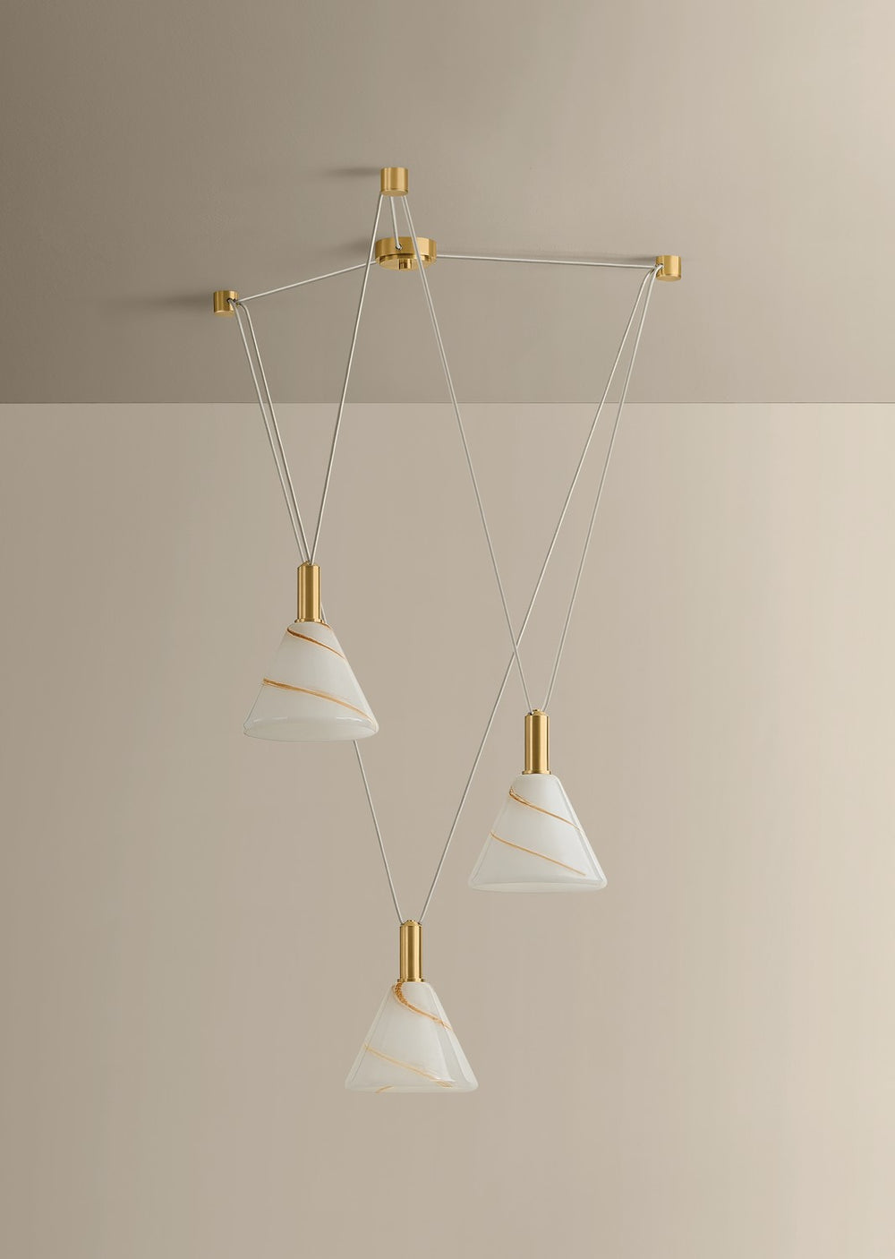 Mitzi - H1178803-AGB - Three Light Chandelier - Eileen - Aged Brass