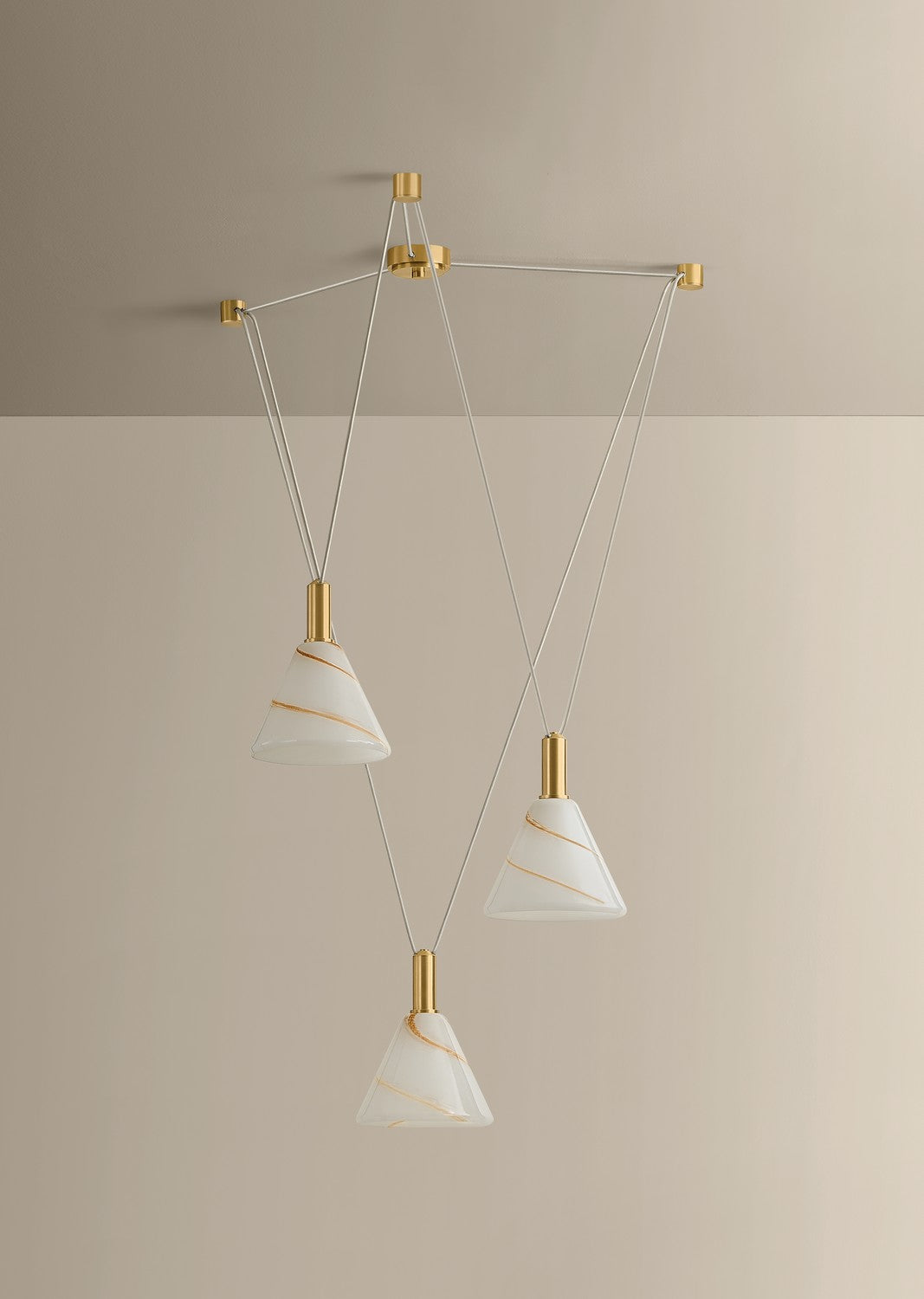 Mitzi - H1178803-AGB - Three Light Chandelier - Eileen - Aged Brass