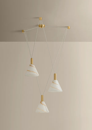 Mitzi - H1178803-AGB - Three Light Chandelier - Eileen - Aged Brass