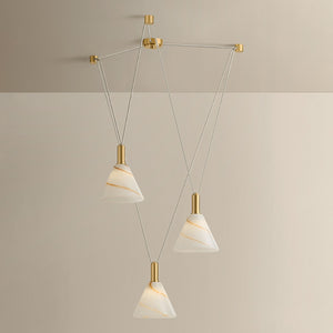 Mitzi - H1178803-AGB - Three Light Chandelier - Eileen - Aged Brass