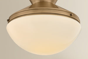 Mitzi - H1110601-PBR - One Light Semi Flush Mount - Esther - Patina Brass