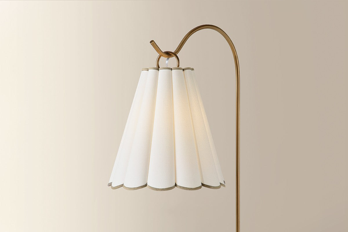Mitzi - HL1164401-PBR - One Light Floor Lamp - Eula - Patina Brass