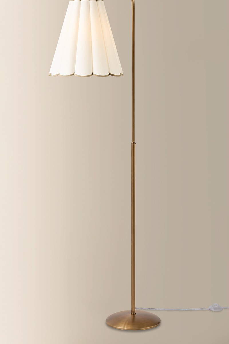 Mitzi - HL1164401-PBR - One Light Floor Lamp - Eula - Patina Brass