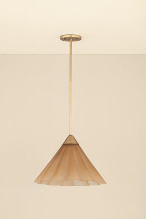 Mitzi - H1096701L-AGB - One Light Pendant - Gabrielle - Aged Brass