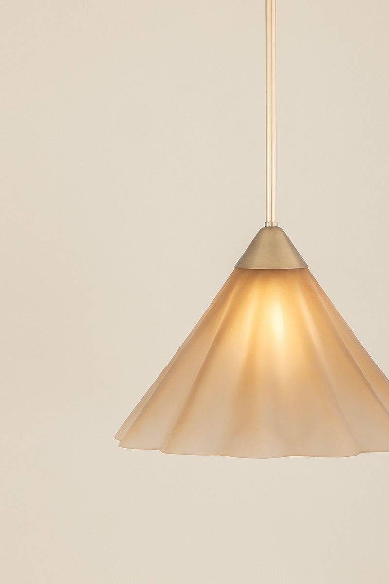 Mitzi - H1096701L-AGB - One Light Pendant - Gabrielle - Aged Brass