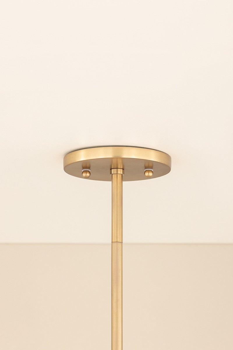Mitzi - H1096701L-AGB - One Light Pendant - Gabrielle - Aged Brass