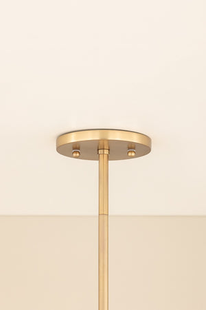 Mitzi - H1096701L-AGB - One Light Pendant - Gabrielle - Aged Brass