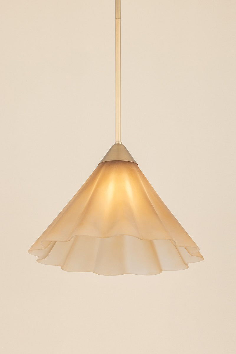 Mitzi - H1096701L-AGB - One Light Pendant - Gabrielle - Aged Brass