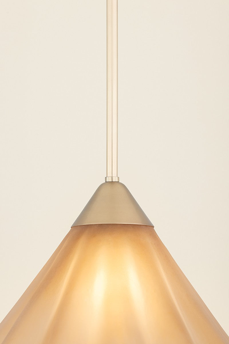 Mitzi - H1096701L-AGB - One Light Pendant - Gabrielle - Aged Brass