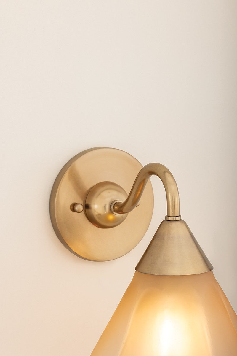 Mitzi - H1096101-AGB - One Light Wall Sconce - Gabrielle - Aged Brass