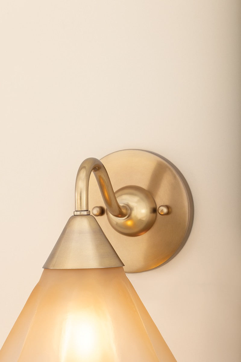 Mitzi - H1096101-AGB - One Light Wall Sconce - Gabrielle - Aged Brass