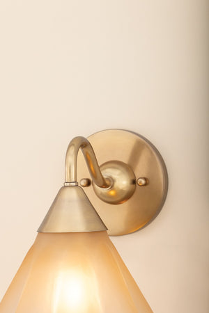 Mitzi - H1096101-AGB - One Light Wall Sconce - Gabrielle - Aged Brass