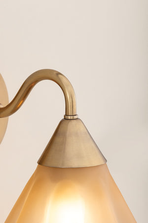 Mitzi - H1096101-AGB - One Light Wall Sconce - Gabrielle - Aged Brass