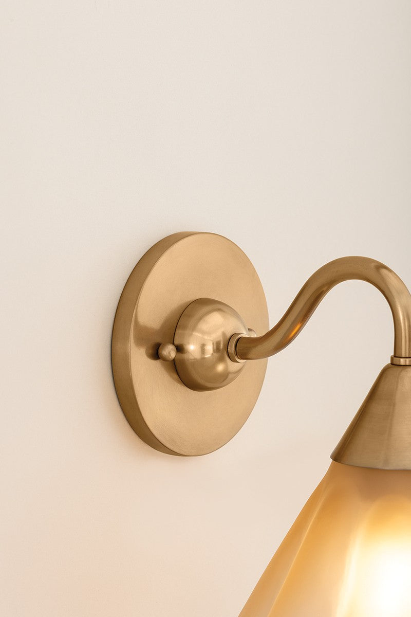 Mitzi - H1096101-AGB - One Light Wall Sconce - Gabrielle - Aged Brass