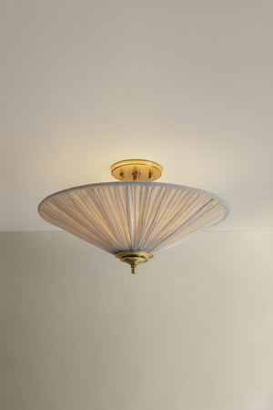 Mitzi - H1062501-AGB - One Light Semi Flush Mount - Helen - Aged Brass