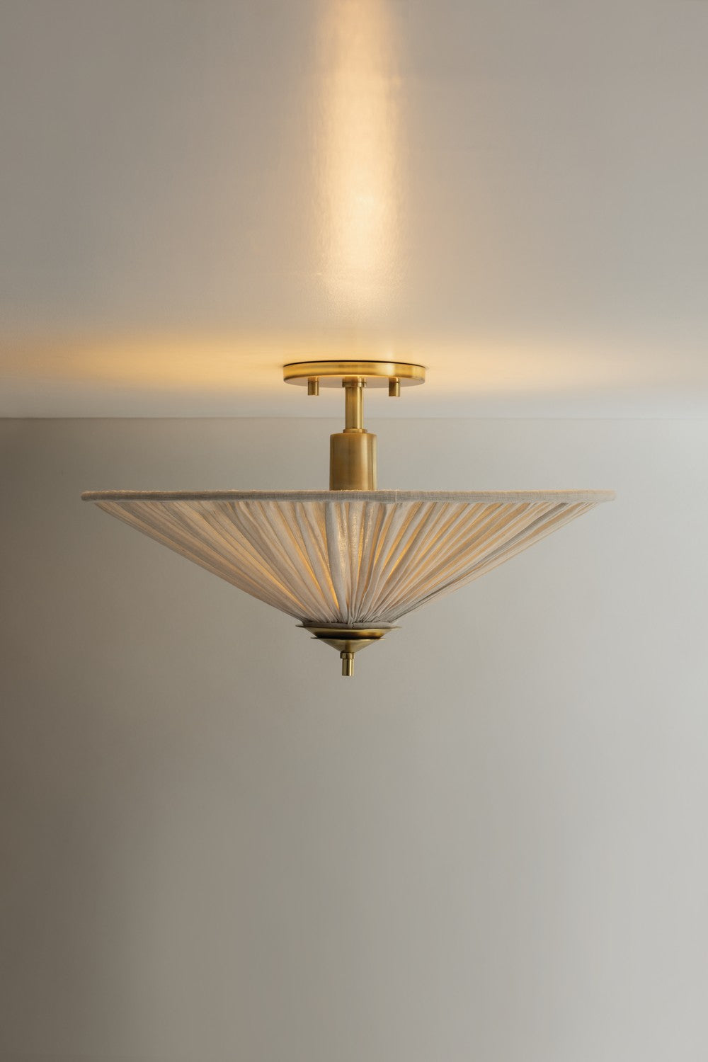Mitzi - H1062501-AGB - One Light Semi Flush Mount - Helen - Aged Brass