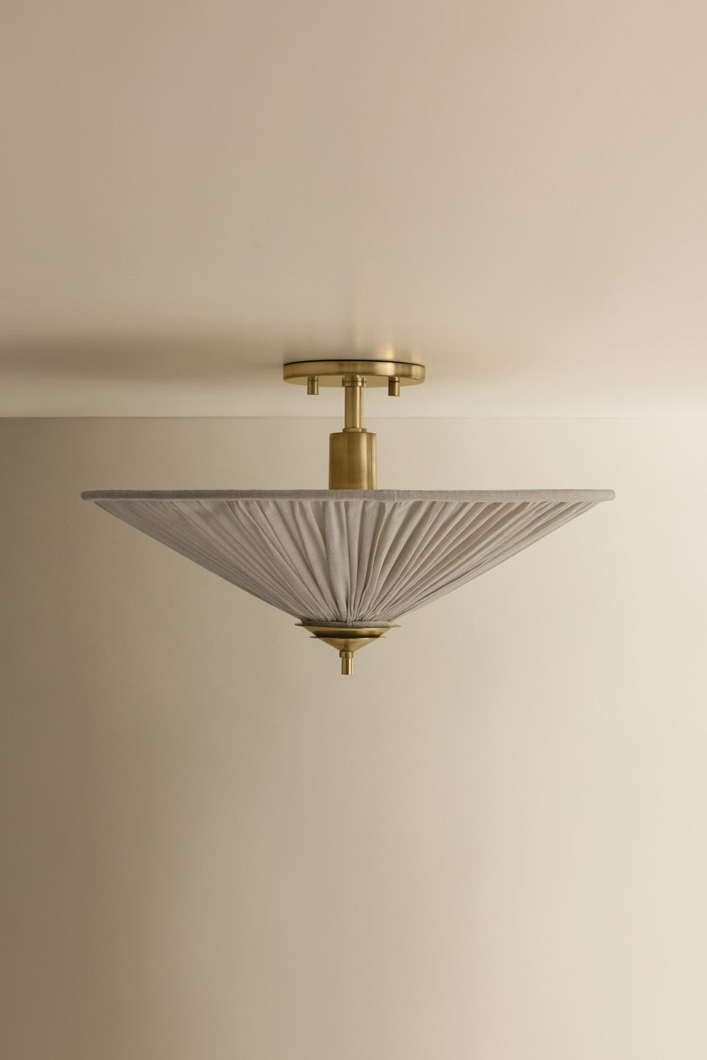 Mitzi - H1062501-AGB - One Light Semi Flush Mount - Helen - Aged Brass