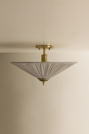 Mitzi - H1062501-AGB - One Light Semi Flush Mount - Helen - Aged Brass