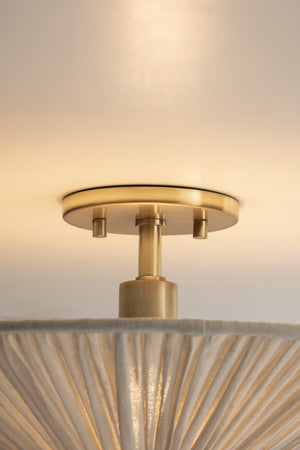 Mitzi - H1062501-AGB - One Light Semi Flush Mount - Helen - Aged Brass
