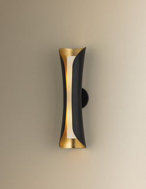 Mitzi - H315102L-GL/BK - Two Light Wall Sconce - Josie - Gold Leaf