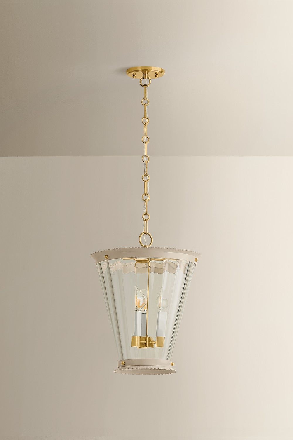 Mitzi - H1136703-AGB/SBQ - Three Light Lantern - Lucretia - Aged Brass